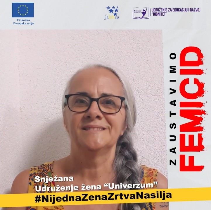 "Ne patite u tišini, pomoć postoji", izjava Snježane protiv nasilja