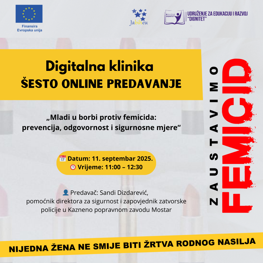 Mladi u borbi protiv femicida: prevencija, odgovornost i sigurnosne mjere