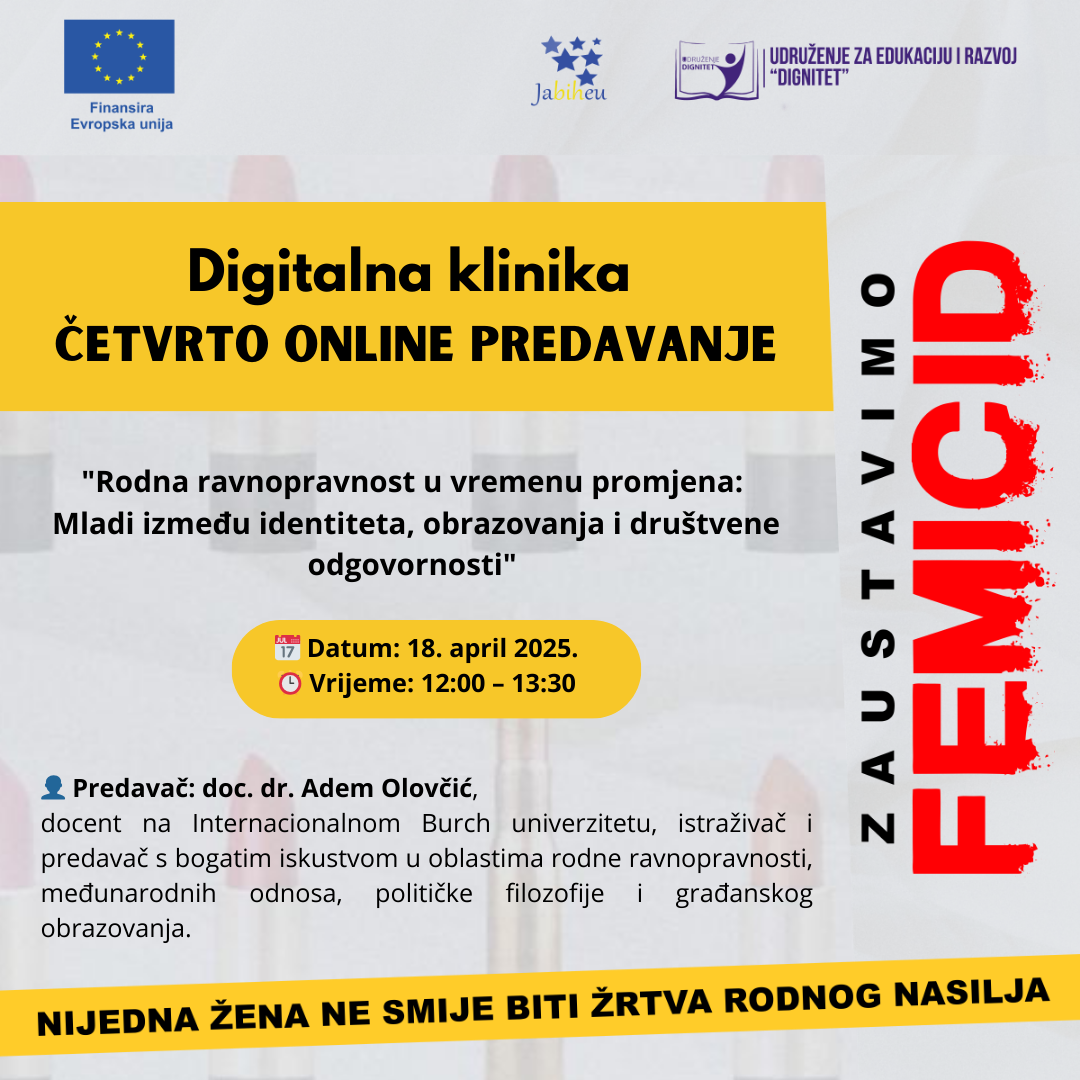 Rodna ravnopravnost u vremenu promjena: Mladi između identiteta, obrazovanja i društvene odgovornosti
